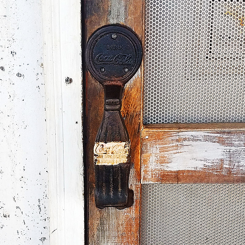 Old Delina Country Store Coke A Cola door handle