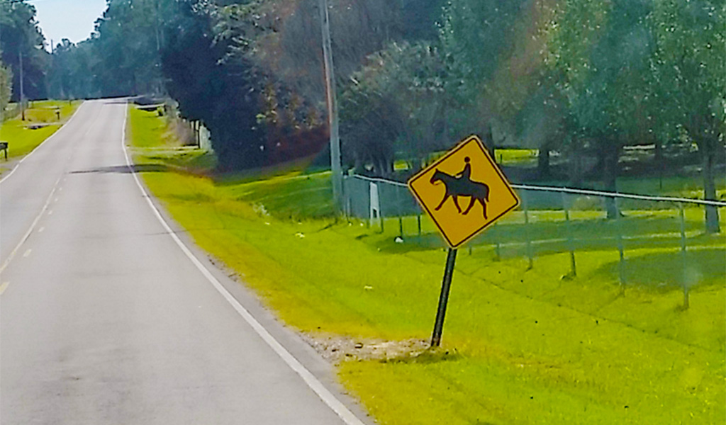 Equestrian Crossing Road Sign
